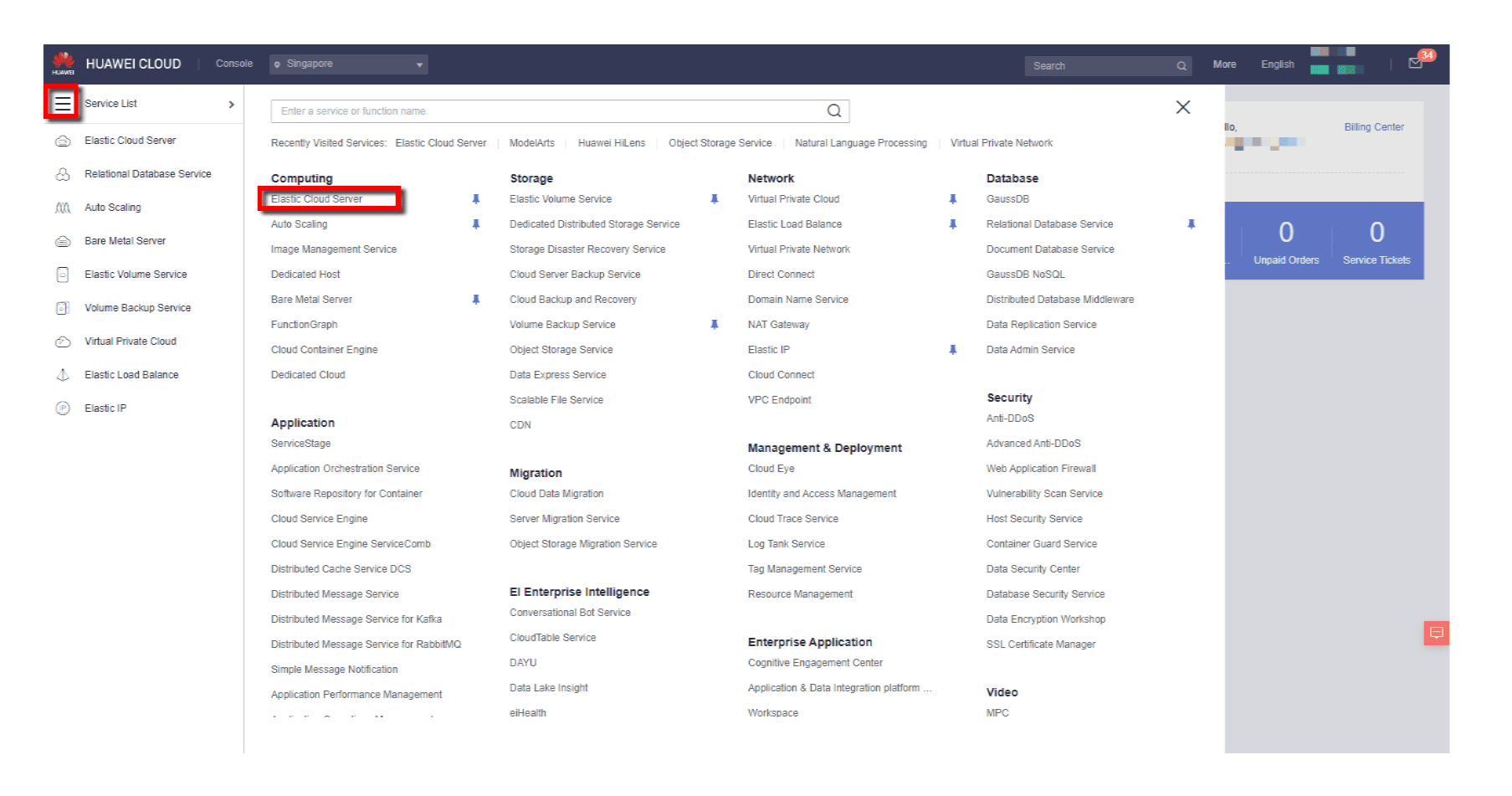 Infosyte | How to create HUAWEI Elastic Cloud Server (ECS)